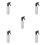 5Pcs Aluminium Pigment Bottles Silver Plastic Ink Storage Lightweight 2