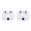 2Pcs Pc Mouth Guard Case for Home Use Transparent Denture Holder Box 6