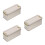 3Pcs Golden Iron Metal Tin Box Multipurpose Storage Container with Lid 4