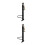 2Pcs Motorcycle Kickstand Black Aluminum Side Stand Strong Durable 5