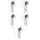 5Pcs Aluminium Pigment Bottles Silver Plastic Ink Storage Lightweight 3