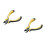 2Pcs Portable Yellow Guitar String Cutter with Rubber Handle 6