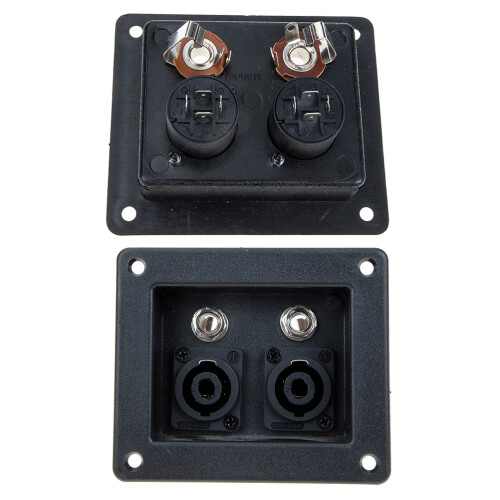 10Pcs Speaker Box Wire Connectors Black Plastic Iron for Home Wiring 2