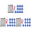 30Pcs Durable Blue Bottle Caps Inflator for Outdoor Range Training 3