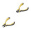 2Pcs Portable Yellow Guitar String Cutter with Rubber Handle 3