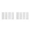 8Pcs Plastic Cake Spatulas White Scrapers for Home and Store 8