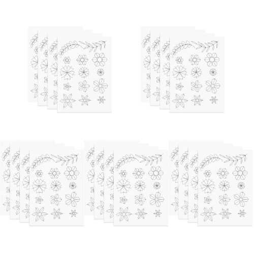 20Pcs Beige Wood Paper Quilling Positioning Tool Sheet Accessory Set 2