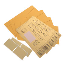 12Pcs Gold Ticket Scratch Off Cards for Birthday & Baby Shower Games