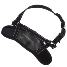 5Pièces Protection Bucale Noir Anti-Aboiement En Polyester