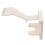 2Pcs Plastic Wall Shampoo and Soap Dispenser Holder in White 1