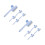 10Pcs Multi Dog Cat Grooming Comb ABS Self-Cleaning Brush 5