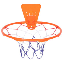 4Pcs Wall Mounted Plastic Basketball Hoop Indoor Kids Game Durable Rim