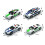 8Pcs Assorted Color Police Car Toy for Kids Simulation Pull Back 1