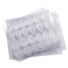 24Pcs Easy Apply Transparent Nail Glue Stickers Double-Sided Nail Tips