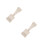 2Pcs Plastic Wall Shampoo and Soap Dispenser Holder in White 6