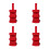 4Pcs Red Nylon Fire Extinguisher Straps Antiroll Brackets for Car Use 4