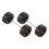 4Sets Multi-Color Plastic Metal Rc Car Tires for 1:64 Scale Model 1