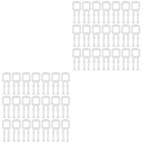 200Pcs Plastic Handles for Moving and Shipping Boxes Transparent PP 2