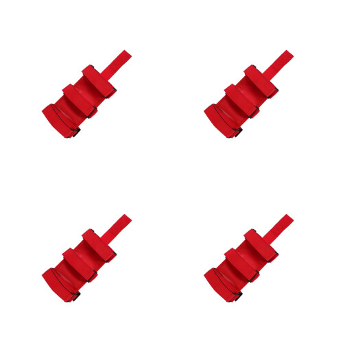 4Pcs Red Nylon Fire Extinguisher Straps Antiroll Brackets for Car Use 2