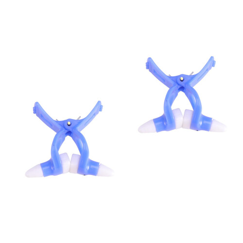 2Pcs Blue Adjustable Nose Bridge Clips Lightweight Nose Up Shaper 1