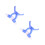 2Pcs Blue Adjustable Nose Bridge Clips Lightweight Nose Up Shaper 8