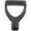 2Pcs Black Plastic Handles Ergonomic D Shape Garden Replacement 1
