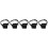5Pcs Black Polyester Dog Muzzle for Small Dogs Adjustable Anti-Barking 8
