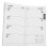 4Pcs Meeting Planner Notebook Faux Monthly Weekly 3