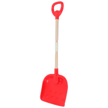 2Pcs Red Plastic Snow for Kids Multiuse Durable Wooden Handle