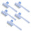 10Pcs Multi Dog Cat Grooming Comb ABS Self-Cleaning Brush 3