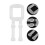 200Pcs Plastic Handles for Moving and Shipping Boxes Transparent PP 7