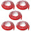 5Pcs Durable Silicone Rubber Shower Threshold Water Retaining Strip 6