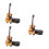 3Pcs Assorted Color Mini Guitar Model Wooden Decorative Figurines 4