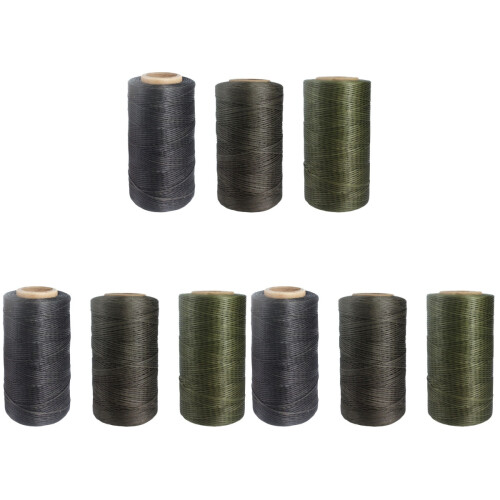 9Pcs Flat Wax Line Sewing Thread Tough Stitching Cord for Work 1