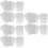 12Pairs Plastic Boot Inserts White Reusable Boot Shaper for Tall Boots 8