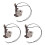 3Pcs Stylish Grey Plush Interior Rearview Mirror Pendant 4