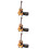 3Pcs Assorted Color Mini Guitar Model Wooden Decorative Figurines 8