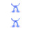 2Pcs Blue Adjustable Nose Bridge Clips Lightweight Nose Up Shaper 5
