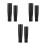 6Pcs Nylon Folding Crank Handle Set Black Smooth Surface Machine Grip 6