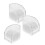 12Pcs Transparent Single Watch Case Plastic Storage Display Organizer 3