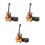 3Pcs Assorted Color Mini Guitar Model Wooden Decorative Figurines 9