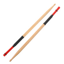 1Pair Red Wooden Drumsticks Practical Lightweight Drumsticks for Drums