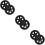 6Pcs Iron Replacement Wheels for Cart and Wheelchair Use 10