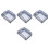 4Pcs Home Use Waterproof Black Plastic Outdoor Socket Covers 6
