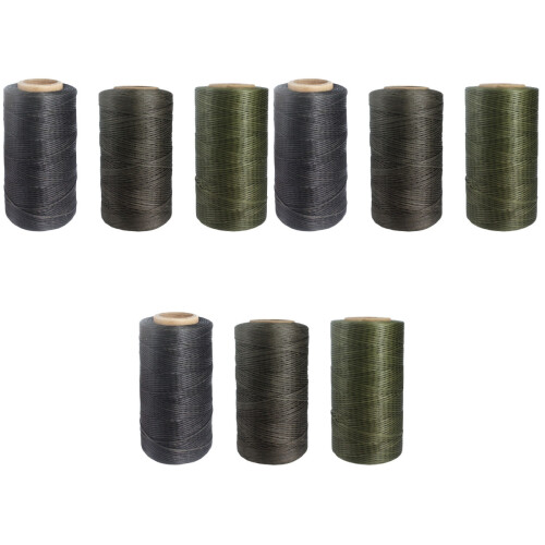 9Pcs Flat Wax Line Sewing Thread Tough Stitching Cord for Work 2