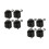 8Pcs Stable Black Air Hammer Replacement Springs for Pneumatic 5