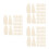 600Pcs High-Density White Sponge Wiper for Sketch Eraser and Blending 3
