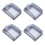 4Pcs Home Use Waterproof Black Plastic Outdoor Socket Covers 4