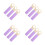 12Pcs Universal Fit Lavender Plastic Handle Grips for Brooms and Mops 6