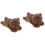 2Pièces Bracelets Snap En Peluche Marron Design Pour Fêtes 5